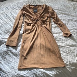 FOREVER 21 Tan Brown Longsleeve Dress Size XL